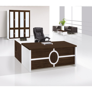 Mobile Filing office desk with locking Hidden Drawer in White